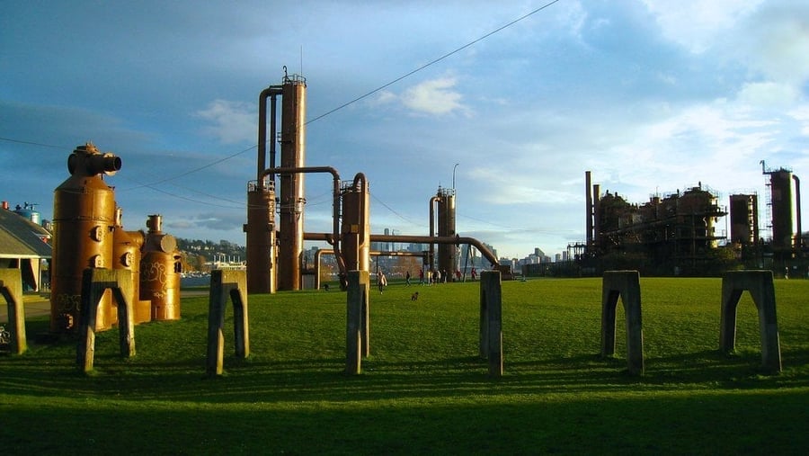 Gas Works Park — Una vecchia fabbrica del gas diventata parco pubblico