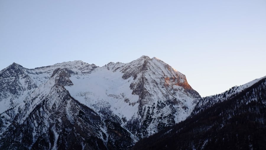 View from the pass — The two-thousand-metre pass separating the Chisone valley from France