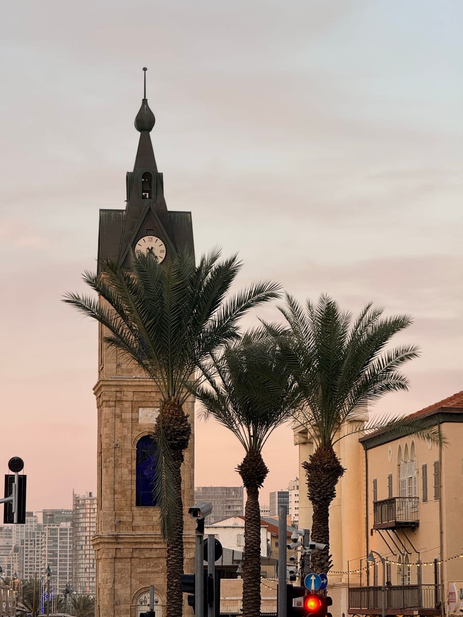 La Torre dell'Orologio di Giaffa — Eretta nel 1903 per il sultano ottomano