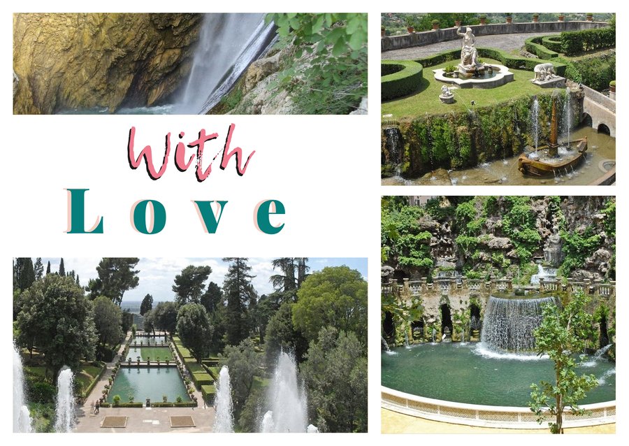 With Love from Tivoli — The Great Waterfall, La Rometta, The Oval Fountain and The Fish Ponds