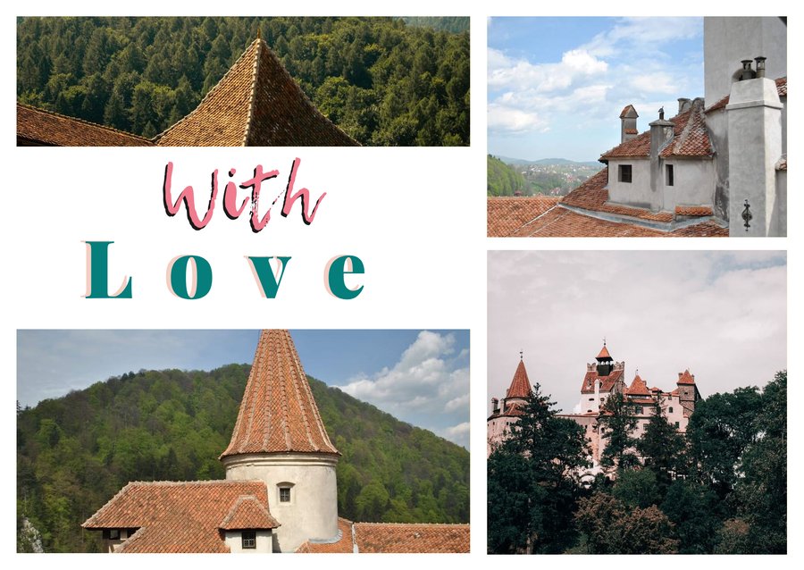 With Love dalla Transilvania — La torre di guardia, I tetti del castello, Il castello di Bran e La torre del castello