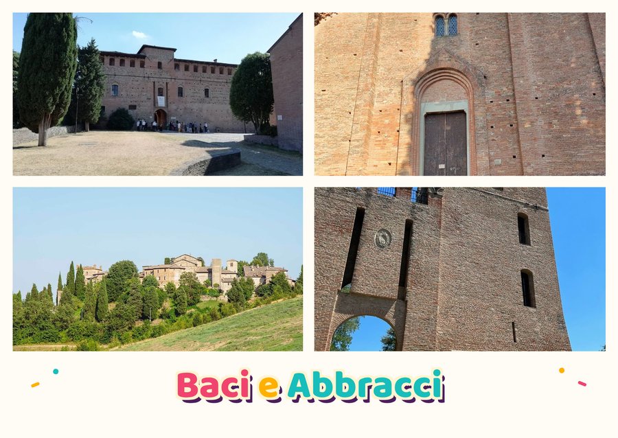 Baci e Abbracci da Valsamoggia — La Rocca dei Bentivoglio, L'Abbazia di Monteveglio, Il borgo di Castello di Serravalle e La torre di Monteveglio Alto
