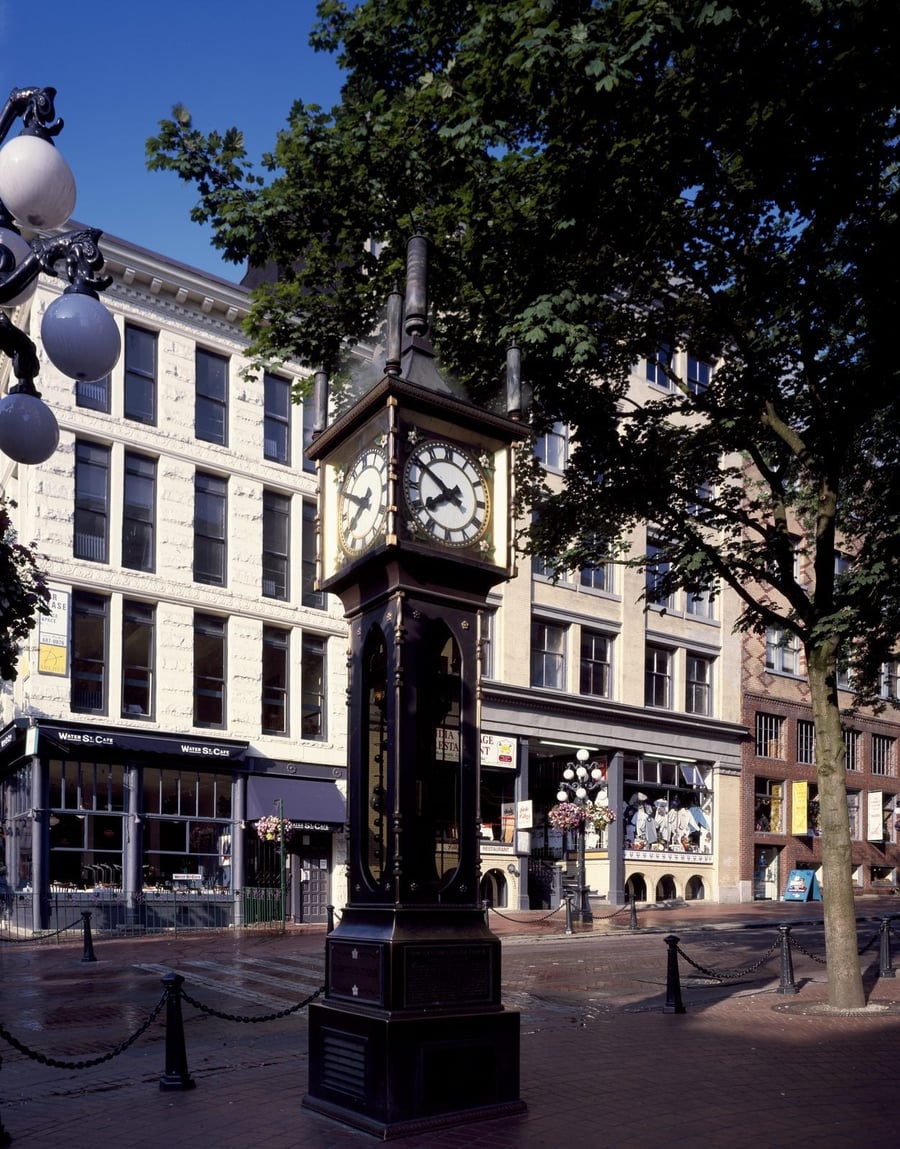 Gastown Steam Clock — L'orologio a vapore che fischia ogni quarto d'ora nel quartiere più antico
