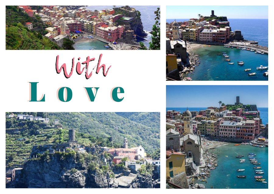 With Love from Vernazza — The Sentiero Azzurro, Vernazza from above, The little harbour and Castello Doria