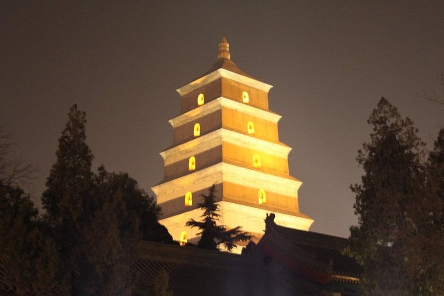 Grande Pagoda dell'Oca Selvatica — Costruita per custodire sutra portati dall'India